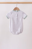 Green vehicle embroidery stripe bubble - Aaria Tees Aaria Tees