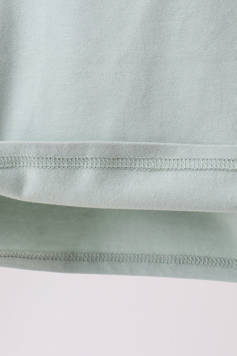 Green vehicle embroidery top - Aaria Tees Aaria Tees
