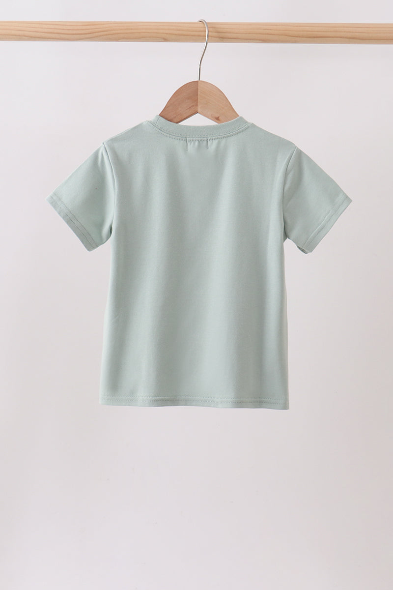 Green vehicle embroidery top - Aaria Tees Aaria Tees