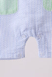 Blue seersucker pocket jonjon - Aaria Tees Aaria Tees