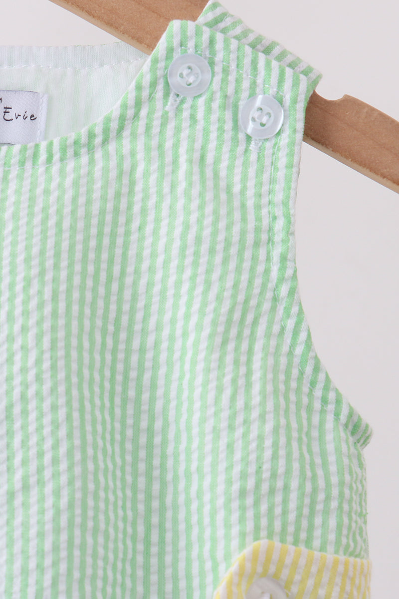 Blue&green seersucker bubble - Aaria Tees Aaria Tees