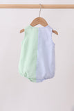 Blue&green seersucker bubble - Aaria Tees Aaria Tees