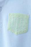 Blue pocket button down shirt - Aaria Tees Aaria Tees