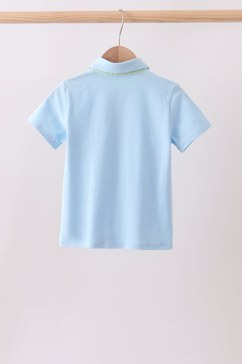 Blue pocket button down shirt - Aaria Tees Aaria Tees