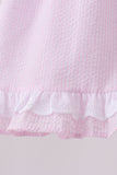 Pink lemon ruffle gingham bloomer set - Aaria Tees Aaria Tees