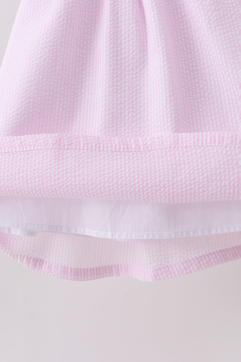 Pink lemon ruffle gingham dress - Aaria Tees Aaria Tees