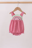 Red watermelon ruffle bubble - Aaria Tees Aaria Tees