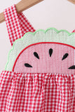 Red watermelon ruffle bubble - Aaria Tees Aaria Tees