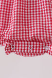 Red watermelon ruffle bubble - Aaria Tees Aaria Tees