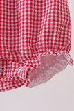 Red watermelon ruffle bubble - Aaria Tees Aaria Tees