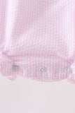Pink lemon ruffle gingham bubble - Aaria Tees Aaria Tees