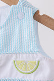 Blue lemon embroidery jonjon - Aaria Tees Aaria Tees