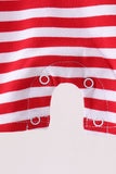 Red stripe flag fireworks embroidery jonjon - Aaria Tees Aaria Tees