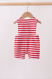 Red stripe flag fireworks embroidery jonjon - Aaria Tees Aaria Tees