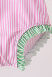 Pink stripe rashguard - Aaria Tees Aaria Tees
