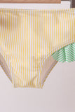 Pink stripe ruffle 2pc swimsuit - Aaria Tees Aaria Tees