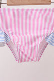 Blue stripe ruffle rashguard set - Aaria Tees Aaria Tees