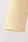 Blue stripe ruffle rashguard set - Aaria Tees Aaria Tees