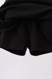 Black scallop hem bow skort Aaria Tees