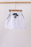 Snow white scallop hem bow skort Aaria Tees