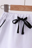 Snow white scallop hem bow skort Aaria Tees