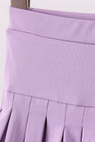 Purple pleated skort Aaria Tees