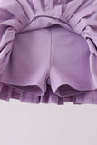 Purple pleated skort Aaria Tees