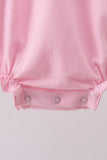 Pink Floral Embroidery Bubble - Aaria Tees Aaria Tees