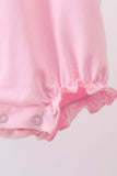 Pink Floral Embroidery Bubble - Aaria Tees Aaria Tees