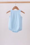 Blue Vehicle Embroidered Bubble Aaria Tees