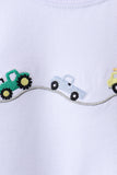 Blue Vehicle Embroidered Set - Aaria Tees Aaria Tees