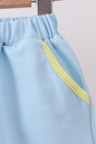 Blue Vehicle Embroidered Set - Aaria Tees Aaria Tees