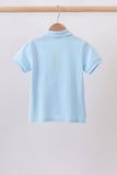 Blue Tractor Embroidered Polo - Aaria Tees Aaria Tees