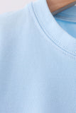 Blue football applique top Aaria Tees
