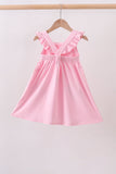 Pink football applique everyone has fun dress Aaria Tees
