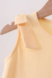 Buttercup Scalloped Bow Dress - Aaria Tees Aaria Tees