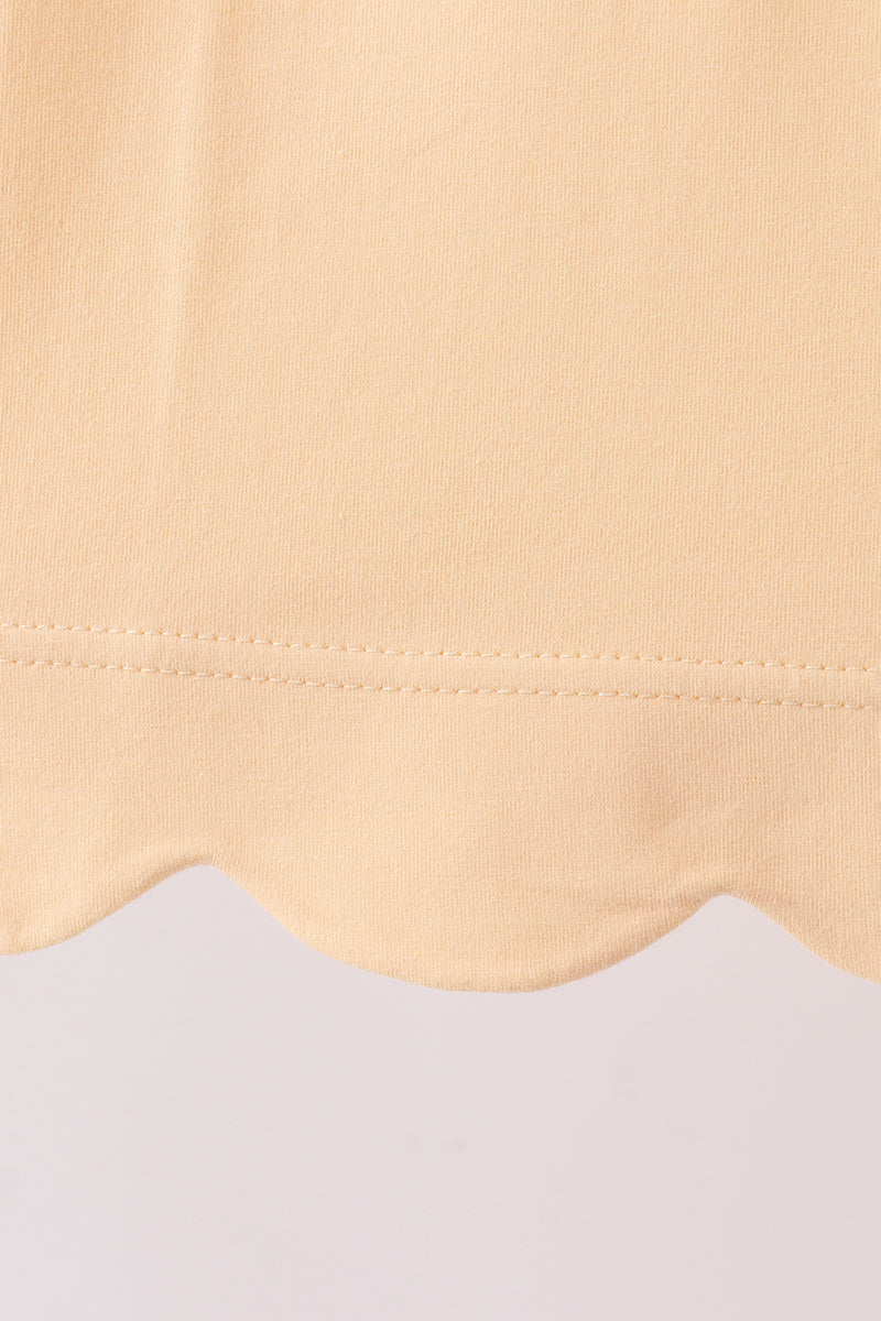 Buttercup Scalloped Bow Dress - Aaria Tees Aaria Tees