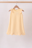 Buttercup Scalloped Bow Dress Aaria Tees