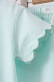 Mint Scalloped Shorts Set - Aaria Tees Aaria Tees