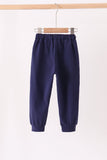 Navy Drawstring Jogger Aaria Tees