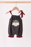 Charcoal Scarecrow Embroidery Bubble Aaria Tees
