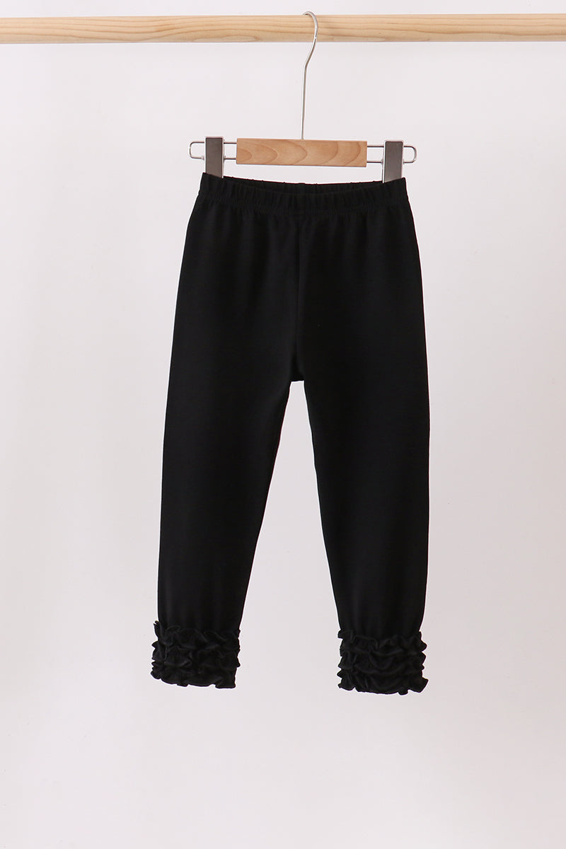 Black icing ruffle pants - Aaria Tees Aaria Tees