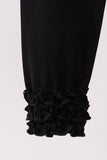 Black icing ruffle pants - Aaria Tees Aaria Tees