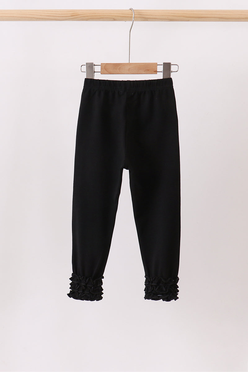 Black icing ruffle pants - Aaria Tees Aaria Tees