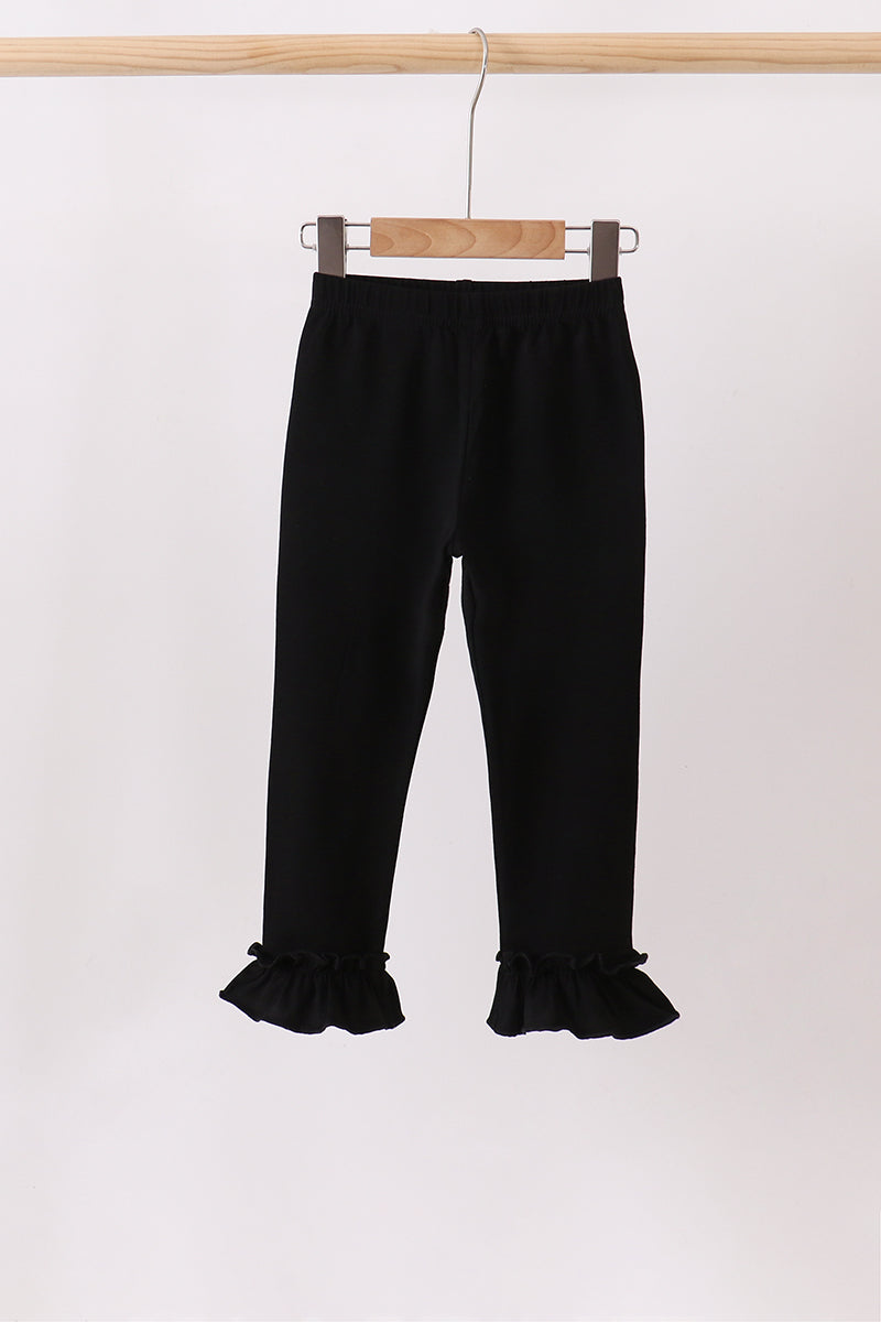 Black ruffle pants - Aaria Tees Aaria Tees