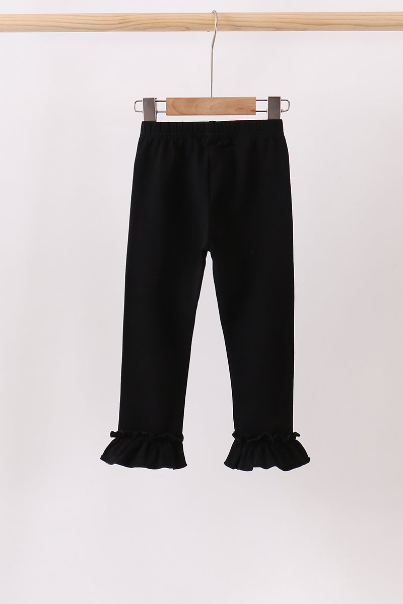 Black ruffle pants - Aaria Tees Aaria Tees