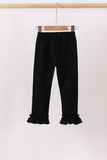 Black ruffle pants - Aaria Tees Aaria Tees