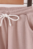 Beige scalloped pants set - Aaria Tees Aaria Tees