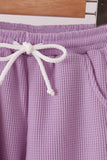 Lavender scalloped pants set - Aaria Tees Aaria Tees