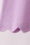 Lavender scalloped pants set - Aaria Tees Aaria Tees